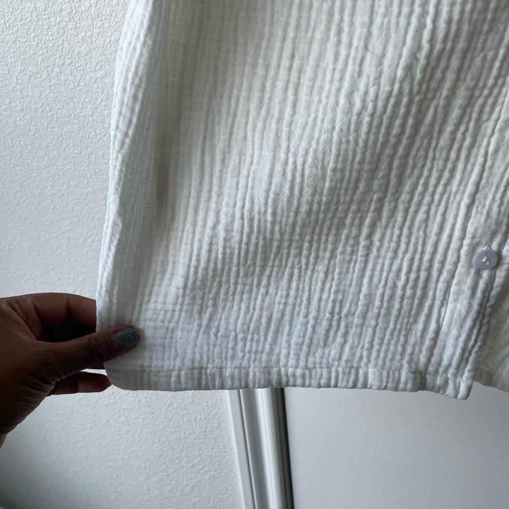 Ugg Cream Button Down Pajama Top - image 8